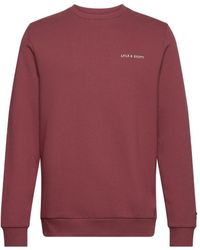 Lyle & Scott - Embroidered Logo Fletcher Sweatshirt Cotton - Lyst