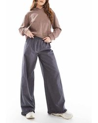 ASOS - Wide Leg Frill Hem Trouser - Lyst