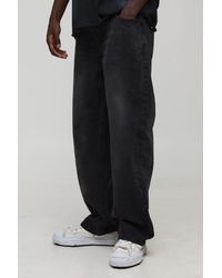 BoohooMAN - Relaxed Rigid Washed Jeans - Lyst