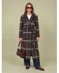 Urban Bliss - Check Belted Coat - Lyst