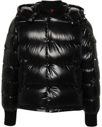 Moncler - Maljasset Short Puffer Jacket With Pocket And Logo - Lyst