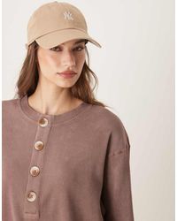 ASOS - Heavy Waffle Long Sleeve Henley Top - Lyst