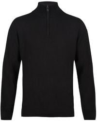 Luke 1977 - Jacob 1/4 Zip Knitted Jumper - Lyst