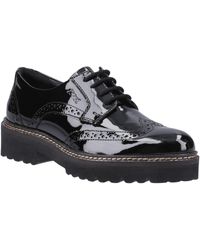 Pod - Kortney Faux Leather Patent Brogues Shoes - Lyst