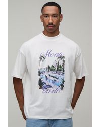BoohooMAN - Oversized Monte Carlo Car Print T-Shirt Cotton - Lyst