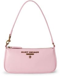 Kurt Geiger - Leather Highgate Sm Wristlet Bag - Lyst