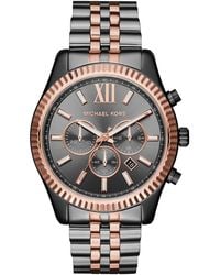 Michael Kors - Lexington Mk8561 Chronograph Dial 44Mm Watch Stainless Steel - Lyst