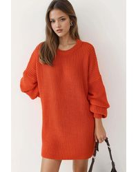 My Fashion - Oversized Lange Pasvorm Trui - Lyst