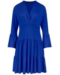 Conquista - Royal Jersey Tiered Dress - Lyst