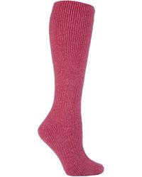 Heat Holders - Ladies Extra Long Thick 2.7 Tog Coloured Knee High Wool Socks - Lyst
