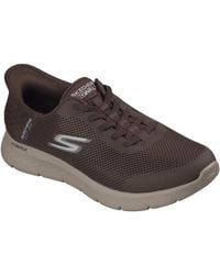 Skechers - Go Walk Flex Hands Up Textile Trainers - Lyst