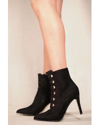 Where's That From - 'Blythe' Pointed Toe Mid Heel Ankle Boots - Lyst