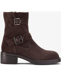 Clarks - Chai Charm Dark Suede Boots - Lyst