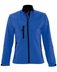 Sol's - Ladies Roxy Soft Shell Jacket (Breathable, Windproof And Water Resistant) (Royal) - Lyst
