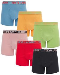 Tokyo Laundry - Multi Cotton 6-Pack Boxers - Lyst