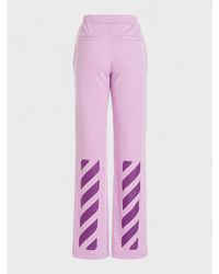 Off-White c/o Virgil Abloh - Diag Tapered Sweatpant Lilac - Lyst