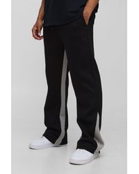 BoohooMAN - Relaxed Fit Flared Gusset Sweatpants - Lyst