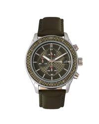 Breed - Maverick Chronograph Leather-Band Watch W/Date - Lyst