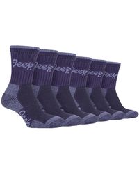 Jeep - 6 Pair Multipack Ladies Cotton Breathable Padded Hiking Socks - Lyst