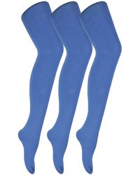 Sock Snob - 3 Pair Multipack Coloured Opaque 80 Denier Tights - Lyst