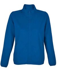 Sol's - Ladies Factor Microfleece Recycled Fleece Jacket (Royal) - Lyst