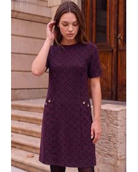 Roman - Petite Jacquard Dress - Lyst