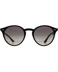 Ray-Ban - 2180 601/11 Gepolijst Zwart Grijs Gradiënt Zonnebril - Lyst