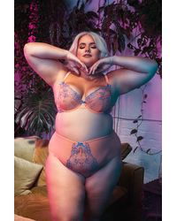 Playful Promises - Felicity Hayward X Pp Palm Bay Embroidery High Waist Brief - Lyst