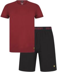 Lyle & Scott - And Lounge Sets Shorts T-Shirt Sleepwear Half Pant Sport New Set - Lyst