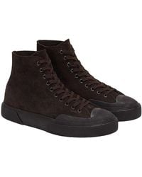 Superga - 2433 Works Flesh Out Suede High Top Trainers (Coffee) - Lyst