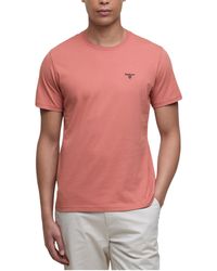 Barbour - Essential Sports T-Shirt Crew Neck Regular Fit Soft Cotton T-Shirts - Lyst