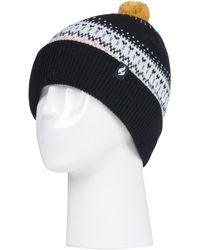 Heat Holders - Ladies Knitted Beanie Bobble Hat With Pom Pom - Lyst