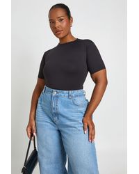 Boohoo - Plus Second Skin Crew Neck Everyday Tee - Lyst