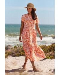 Mountain Warehouse - 'Sardinia' Tiered Dress Casual Lightweight Short Sleeve Ladies Outfit - Lyst