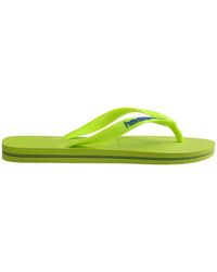 Havaianas - Solid Patterned Brasil Flip Flops With Thong Toe - Lyst