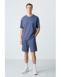 TOMMY LIFE - Oversized Cotton-Blend T-Shirt And Shorts Set - Lyst