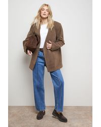 Oasis - (S) Collarless Blazer Coat - Lyst