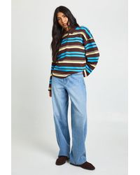 Boohoo - The Tall Mid Waist Barrel Jean - Lyst