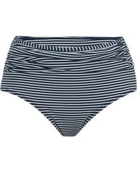 Regatta - Loria Stripe Seersucker Bikinibroekje (Marine, Wit) - Lyst