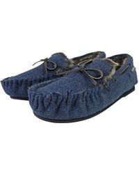 Dunlop - Moccasin Slippers With Memory Foam - Lyst