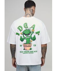 BoohooMAN - Tall Collector's Edtn Daisy Print Oversized Pocket T-Shirt - Lyst