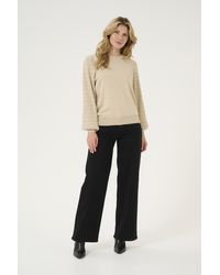Kaffe - Pullover Regular Fit Cream - Lyst