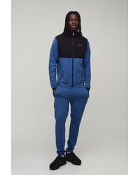 BoohooMAN - Active Quilted Regular Fit Tracksuit - Lyst