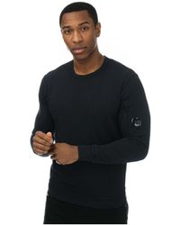 C.P. Company - Light Fleece Sweatshirt In Navy - Lyst