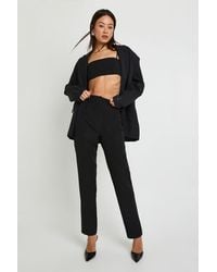 Boohoo - Tall High Waist Tapered Tailored Suit Trousers - Lyst