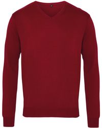 PREMIER - V-Neck Knitted Sweater - Lyst