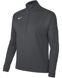 Nike - Front Zipper Pocket Funnel Neck Long Sleeve Athletic Top - Lyst