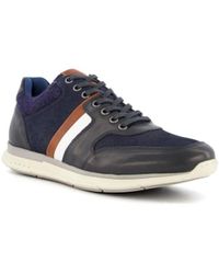 Dune - Trigger - Side-stripe-detail Trainers Leather - Lyst
