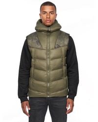 Duck and Cover - Rierson Hooded Gilet (Dark) Nylon - Lyst