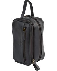 Ashwood Leather - 'Viaggio' Real Toiletry Washbag - Lyst